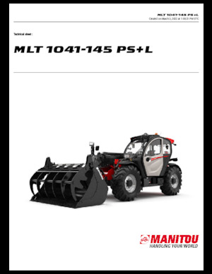 Telehandlere Manitou MLT 1041-145 PS+L