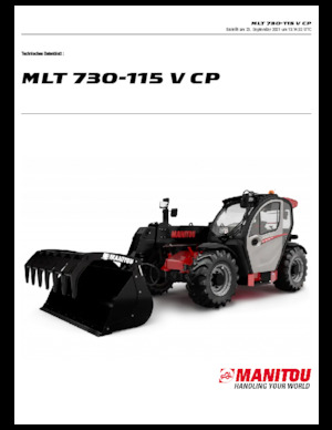 Telehandlere Manitou MLT 730-115 V CP