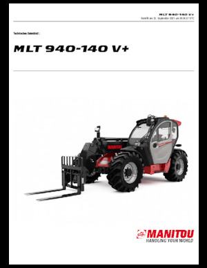 Telehandlere Manitou MLT 940-140 V+