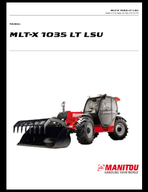 Telehandlere Manitou MLT-X 1035 LT LSU