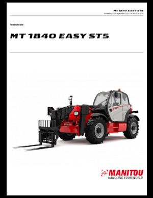Telehandlere Manitou MT 1840 Standard EASY
