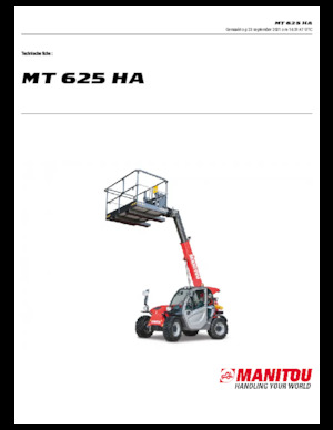 Telehandlere Manitou MT 625 HA