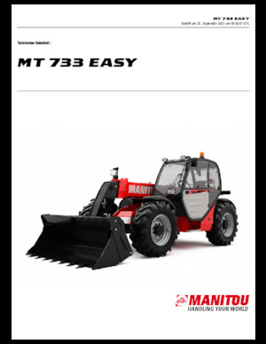 Telehandlere Manitou MT 733 EASY Standard (STV)