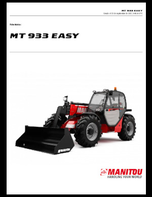 Telehandlere Manitou MT 933 EASY Standard