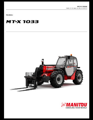 Telehandlere Manitou MT-X 1033
