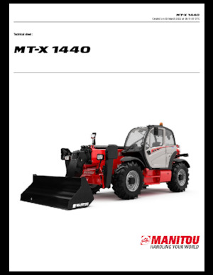 Telehandlere Manitou MT-X 1440