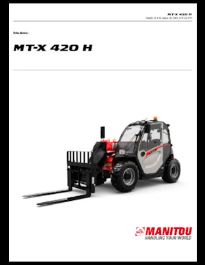 Telehandlere Manitou MT-X 420 H