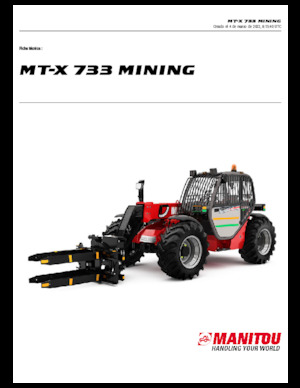 Telehandlere Manitou MT-X 733 Mining