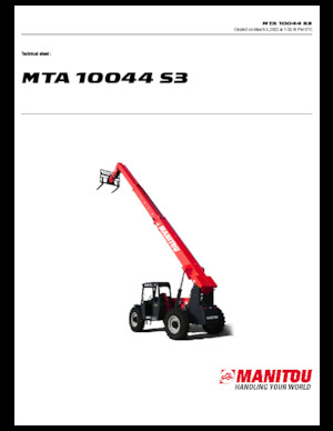 Telehandlere Manitou MTA 10044 S3