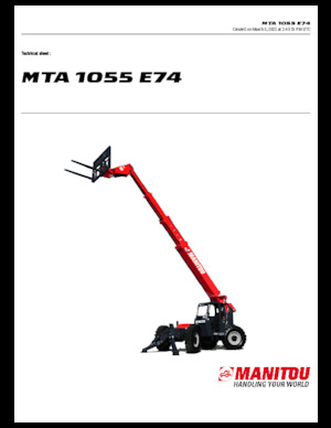 Telehandlere Manitou MTA 1055 E74
