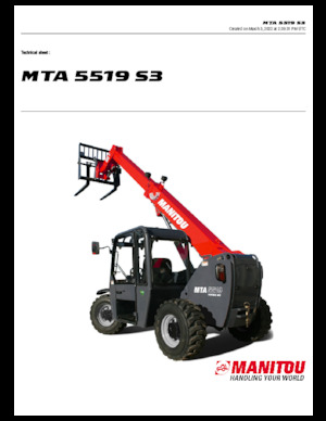 Telehandlere Manitou MTA 5519 S3