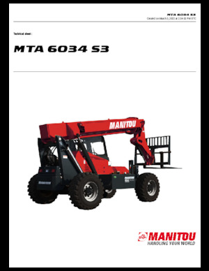 Telehandlere Manitou MTA 6034 S3