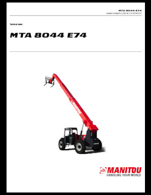 Telehandlere Manitou MTA 8044 E74