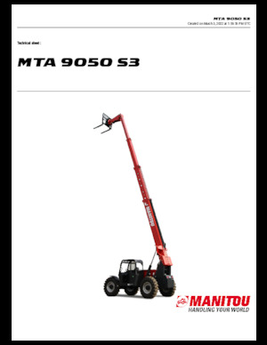 Telehandlere Manitou MTA 9050 S3