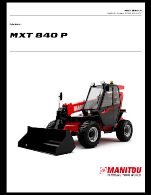 Telehandlere Manitou MXT 840 P