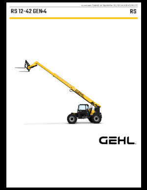 Telehandlere Gehl RS12-42