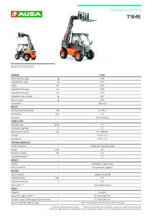 Telehandlere Ausa T 164 E X4