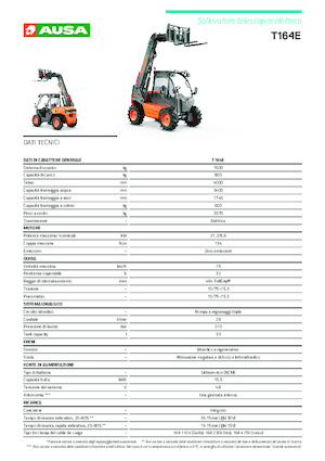 Telehandlere Ausa T 164 E X4