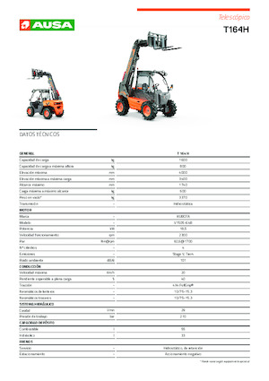 Telehandlere Ausa T 164 H X4