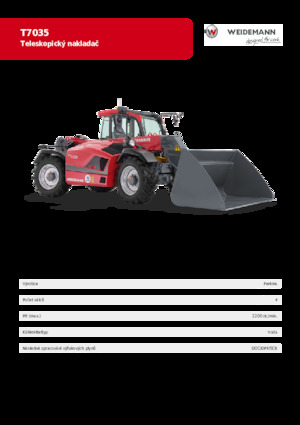 Telehandlere Weidemann T7035 