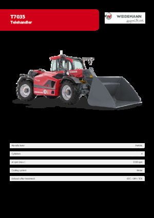 Telehandlere Weidemann T7035 