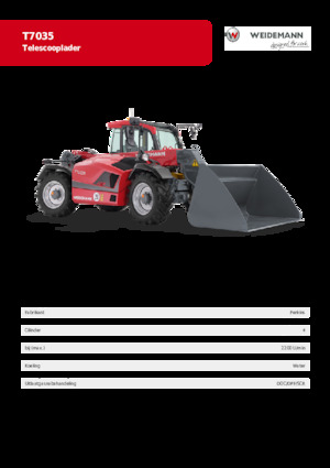 Telehandlere Weidemann T7035 