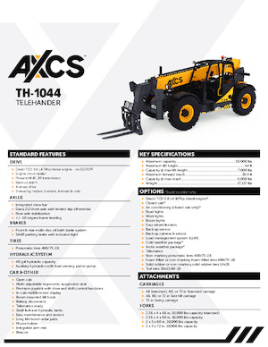 Telehandlere AXCS TH-1044
