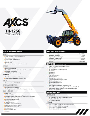 Telehandlere AXCS TH-1256