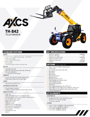 Telehandlere AXCS TH-842 