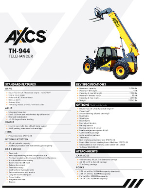 Telehandlere AXCS TH-944