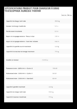 Telehandlere Caterpillar TH3510