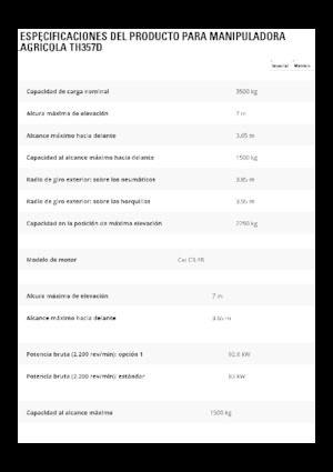 Telehandlere Caterpillar TH357D