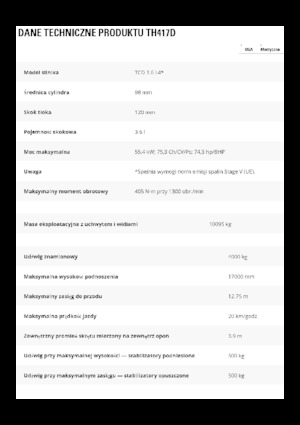 Telehandlere Caterpillar TH417D
