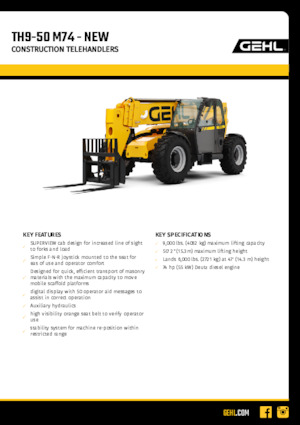Telehandlere Gehl TH9-50 M74