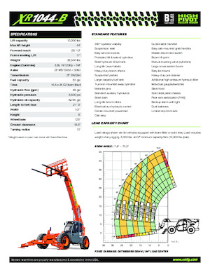 Telehandlere Xtreme XR1044-B