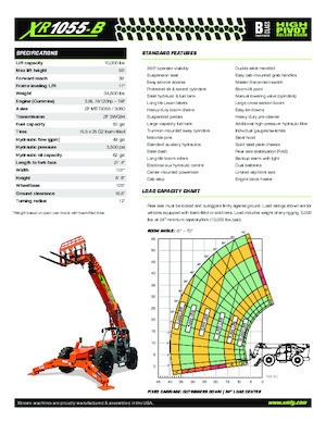 Telehandlere Xtreme XR1055-B