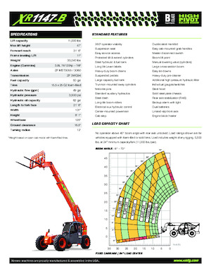 Telehandlere Xtreme XR1147-B