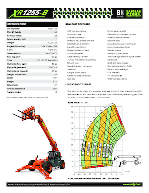 Telehandlere Xtreme XR1255-B