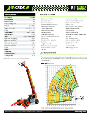 Telehandlere Xtreme XR1285-B