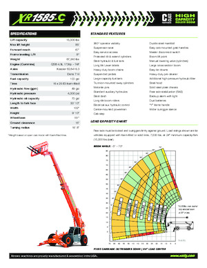 Telehandlere Xtreme XR1585-C