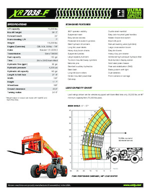 Telehandlere Xtreme XR7038-F