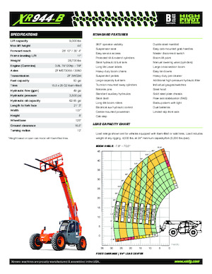 Telehandlere Xtreme XR944-B