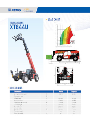 Telehandlere XCMG XT844U