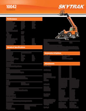 Telehandlere JLG 10042