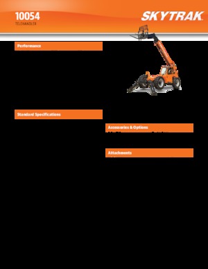 Telehandlere JLG 10054
