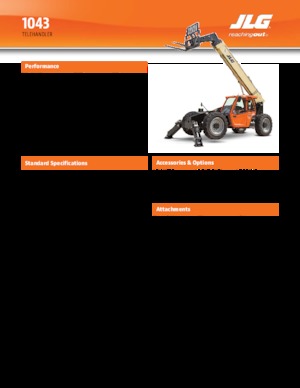 Telehandlere JLG 1043