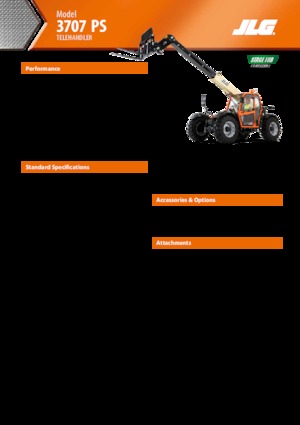 Telehandlere JLG 3707 PS