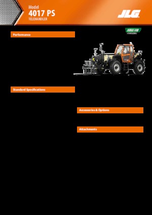 Telehandlere JLG 4017 PS