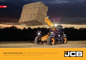 Încărcătoare (pe roți, cu cupă sau furci) JCB 536-70 AGRI Pro