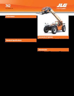 Telehandlere JLG 742